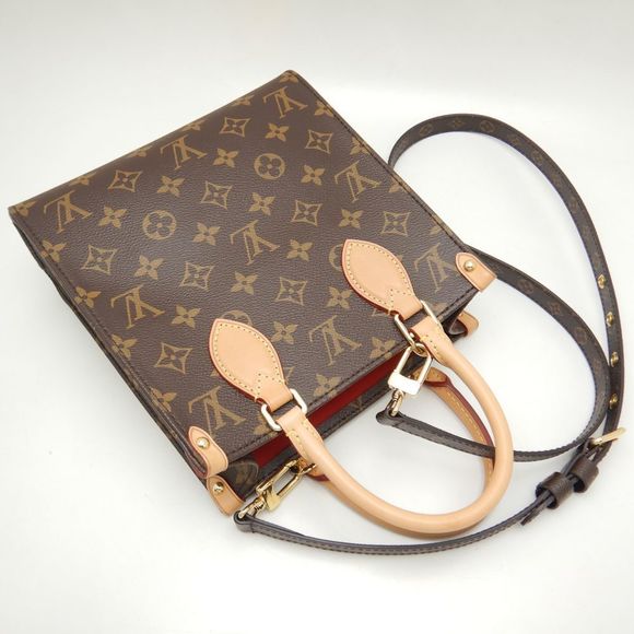 Louis Vuitton Monogram Sac Plat BB Handbag Brown - Picture 3 of 8
